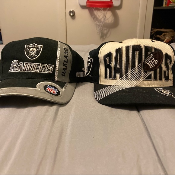 Vintage Oakland raiders hat lot bundle